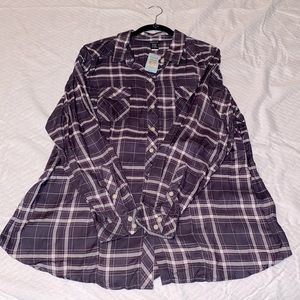 Plaid long sleeve shirt
